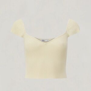 Uncle Studios | Cream Sweetheart top